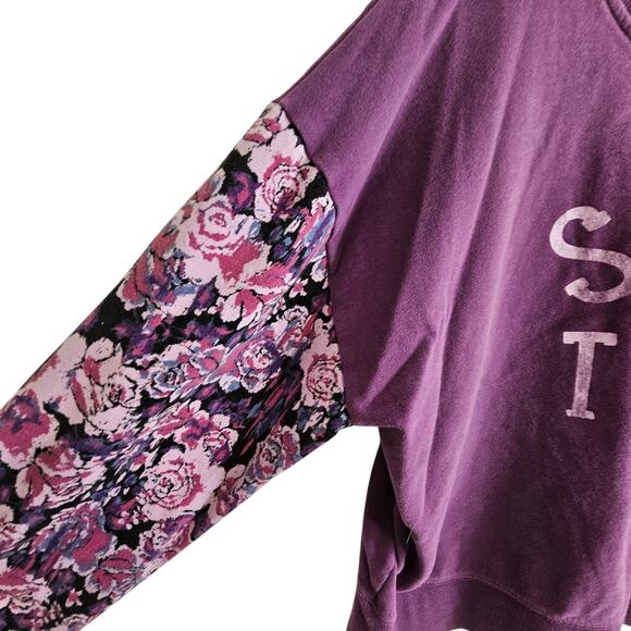 Life Is Good Sweater Stay True Pullover Sweater Womens XXL Purple Knit Sweater - Picture 5 of 10